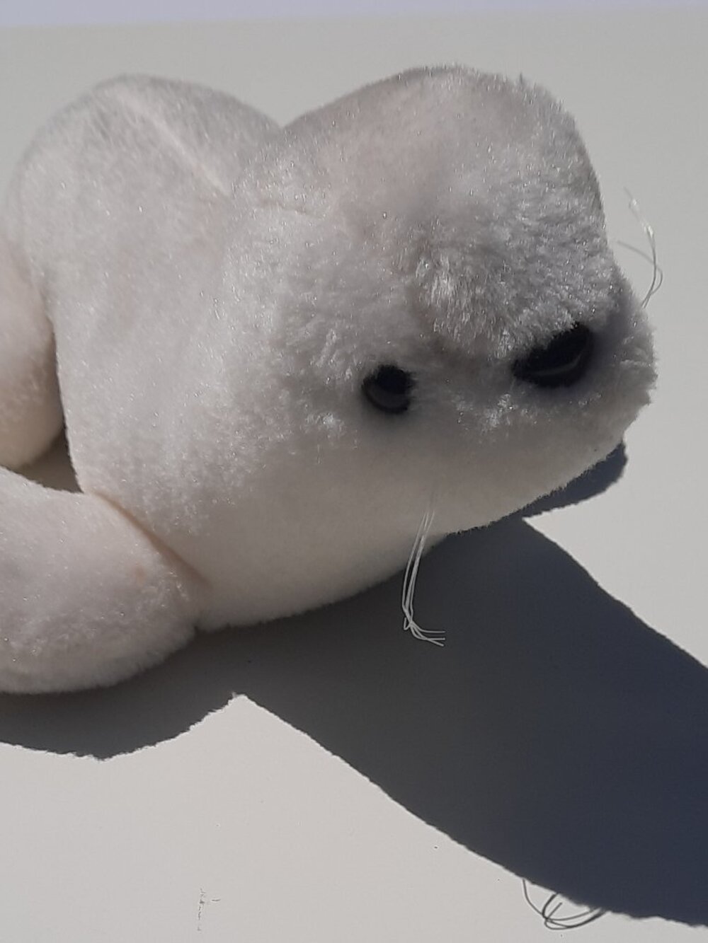 1987 Vintage Sea World 12” White Harp Seal Plush  Taiwan Stuffed Animal Toy
